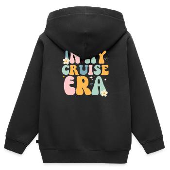 In meiner Kreuzfahrt-Ära / Urlaub für Hochsee- und Schiffsliebhaber - Kinder Premium Organic Zip Hoodie - Schwarz - Hinten - AI Model Kid Male (0cm)