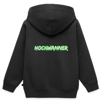 Trekking Hochwanner - Sweat Premium à capuche zippé enfant bio - noir - Dos - AI Model Kid Male (0cm)
