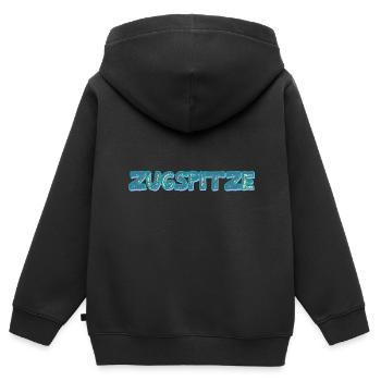 Mont Zugspitze - Sweat Premium à capuche zippé enfant bio - noir - Dos - AI Model Kid Male (0cm)