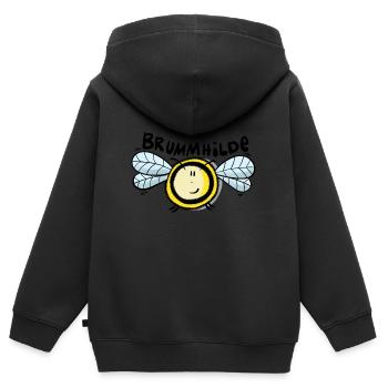Hummel Brummhilde - Kinder Premium Organic Zip Hoodie - Schwarz - Hinten - AI Model Kid Male (0cm)