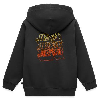 Jena Allemagne City Skyline Home Font - Sweat Premium à capuche zippé enfant bio - noir - Dos - AI Model Kid Male (0cm)