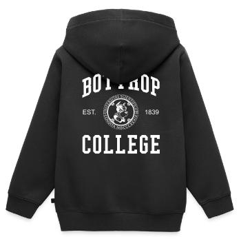Collège Bottrop Université Universität Hochschule - Sweat Premium à capuche zippé enfant bio - noir - Dos - AI Model Kid Male (0cm)