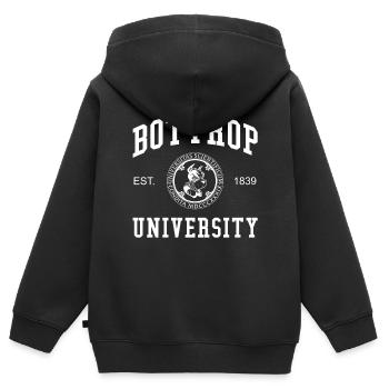 Université Bottrop Universität Hochschule Uni - Sweat Premium à capuche zippé enfant bio - noir - Dos - AI Model Kid Male (0cm)