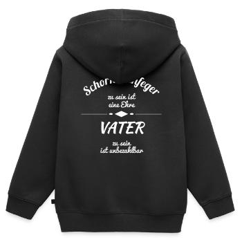 Schornsteinfeger - Kinder Premium Organic Zip Hoodie - Schwarz - Hinten - AI Model Kid Male (0cm)