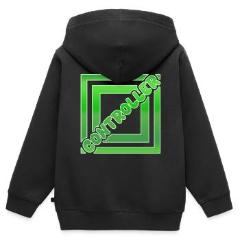 Controller - Kids Premium Organic Zip-up Hoodie - black - Back - AI Model Kid Male (0cm)