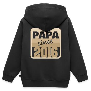 Charrette à bras 2016 - Sweat Premium à capuche zippé enfant bio - noir - Dos - AI Model Kid Male (0cm)