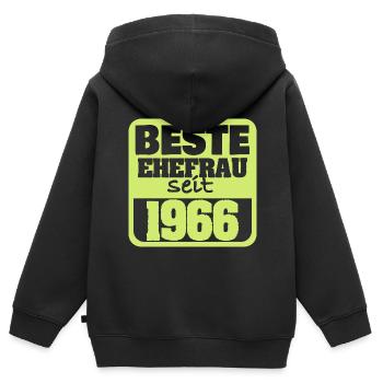 Ehe 1966 - Kinder Premium Organic Zip Hoodie - Schwarz - Hinten - AI Model Kid Male (0cm)
