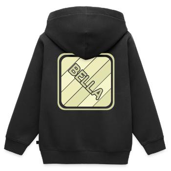 Mädchenname Bella - Kinder Premium Organic Zip Hoodie - Schwarz - Hinten - AI Model Kid Male (0cm)