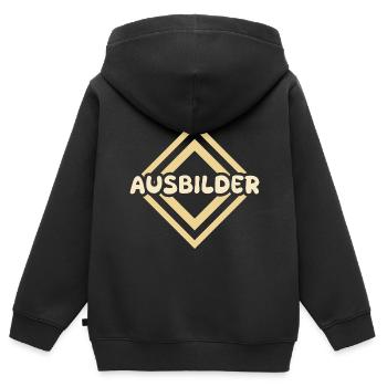 Job Ausbilder - Kinder Premium Organic Zip Hoodie - Schwarz - Hinten - AI Model Kid Male (0cm)