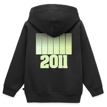 Pitch 2011 - Kids Premium Organic Zip-up Hoodie - black - Back - AI Model Kid Male (0cm)