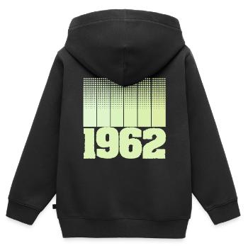 Playing field 1962 - Kids Premium Organic Zip-up Hoodie - black - Back - AI Model Kid Male (0cm)