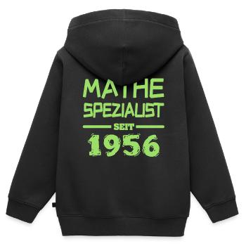 Witzig 1956 - Kinder Premium Organic Zip Hoodie - Schwarz - Hinten - AI Model Kid Male (0cm)