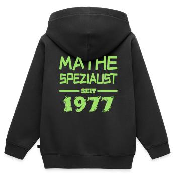 Mathespezialist 1977 - Kinder Premium Organic Zip Hoodie - Schwarz - Hinten - AI Model Kid Male (0cm)