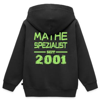 Mathespezialist 2001 - Kinder Premium Organic Zip Hoodie - Schwarz - Hinten - AI Model Kid Male (0cm)