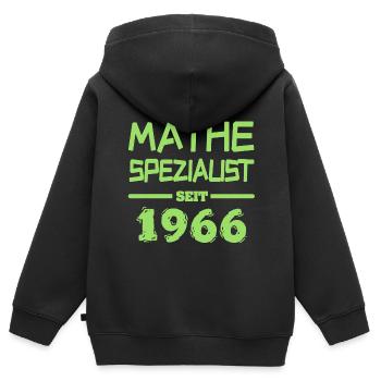 Mathespezialist 1966 - Kinder Premium Organic Zip Hoodie - Schwarz - Hinten - AI Model Kid Male (0cm)