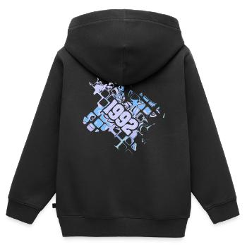 Nerd 1992 - Sweat Premium à capuche zippé enfant bio - noir - Dos - AI Model Kid Male (0cm)