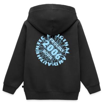 Spielfeld 2006 - Kinder Premium Organic Zip Hoodie - Schwarz - Hinten - AI Model Kid Male (0cm)