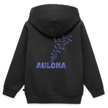 Segeln Aulona - Kinder Premium Organic Zip Hoodie - Schwarz - Hinten - AI Model Kid Male (0cm)