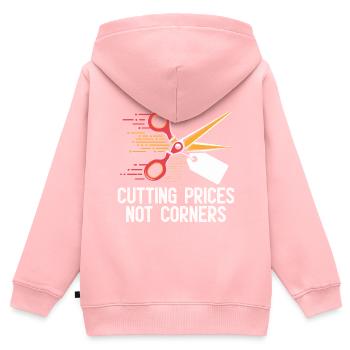Preissenkung nicht Ecken Couponer Shopper Speichern - Kinder Premium Organic Zip Hoodie - Rosa - Hinten - AI Model Kid Female (0cm)