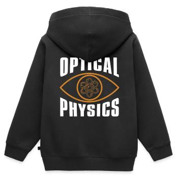Physicien physicien - Sweat Premium à capuche zippé enfant bio - noir - Dos - AI Model Kid Male (0cm)