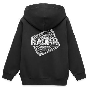 Sternenstaub Ralph - Kinder Premium Organic Zip Hoodie - Schwarz - Hinten - AI Model Kid Male (0cm)