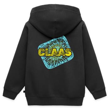 Hobby Claas - Kinder Premium Organic Zip Hoodie - Schwarz - Hinten - AI Model Kid Male (0cm)