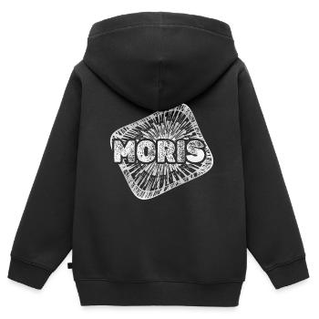 Stardust Moris - Sweat Premium à capuche zippé enfant bio - noir - Dos - AI Model Kid Male (0cm)