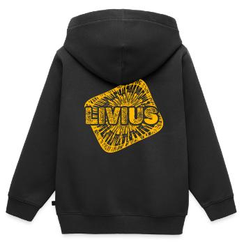 Stardust Livy - Kids Premium Organic Zip-up Hoodie - black - Back - AI Model Kid Male (0cm)