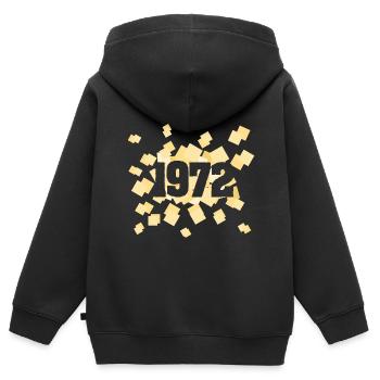 Geboren 1972 - Kinder Premium Organic Zip Hoodie - Schwarz - Hinten - AI Model Kid Male (0cm)