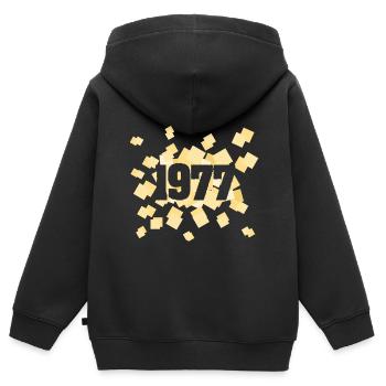 Geboren 1977 - Kinder Premium Organic Zip Hoodie - Schwarz - Hinten - AI Model Kid Male (0cm)