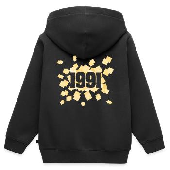Geboren 1991 - Kinder Premium Organic Zip Hoodie - Schwarz - Hinten - AI Model Kid Male (0cm)