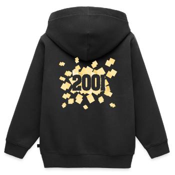 Geboren 2001 - Kinder Premium Organic Zip Hoodie - Schwarz - Hinten - AI Model Kid Male (0cm)