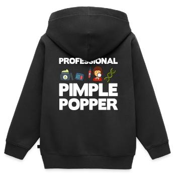 Dermatology Skin Care Skin Medicine Disease - Kids Premium Organic Zip-up Hoodie - black - Back - AI Model Kid Male (0cm)