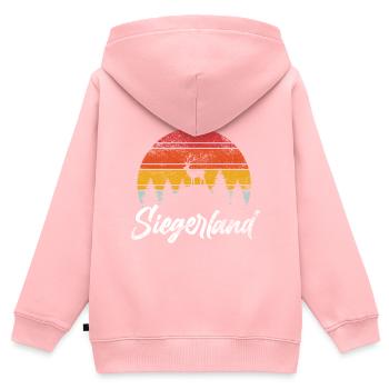 Siegerland Stadt Siegen Heimat Sejerlänner - Kinder Premium Organic Zip Hoodie - Rosa - Hinten - AI Model Kid Female (0cm)