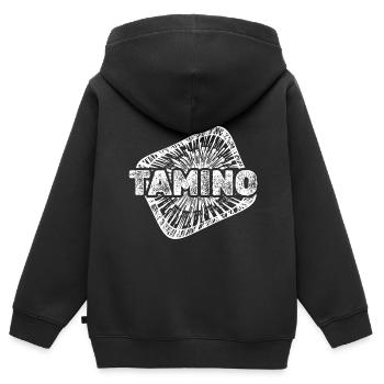 Tamino als Geburt - Kinder Premium Organic Zip Hoodie - Schwarz - Hinten - AI Model Kid Male (0cm)