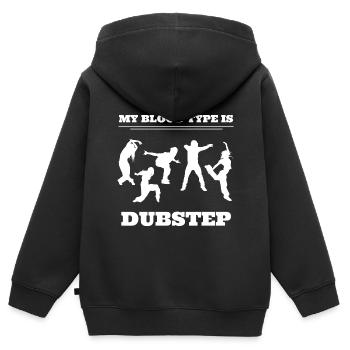 My Blood Type Is Dubstep Tanzchoreograf - Kinder Premium Organic Zip Hoodie - Schwarz - Hinten - AI Model Kid Male (0cm)