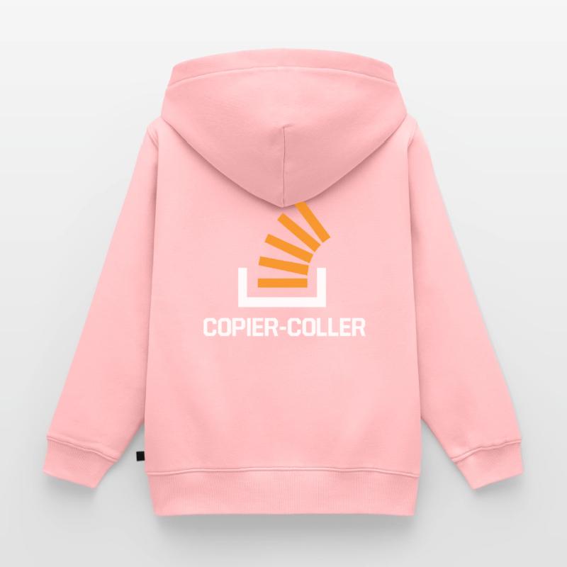 Copier Coller Programmer Software Developer Nerd G Kinder Premium Organic Zip Hoodie