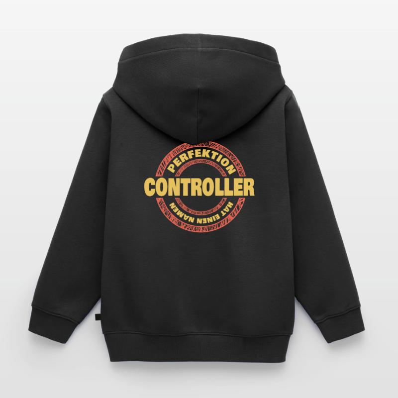 Perfektion Controller Kinder Premium Organic Zip Hoodie