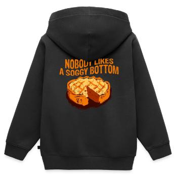 Nobody Likes A Soggy Bottom 3 - Kids Premium Organic Zip-up Hoodie - black - Back - AI Model Kid Male (0cm)