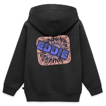 Kollege Eddie - Kinder Premium Organic Zip Hoodie - Schwarz - Hinten - AI Model Kid Male (0cm)