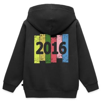 Amusant 2016 - Sweat Premium à capuche zippé enfant bio - noir - Dos - AI Model Kid Male (0cm)