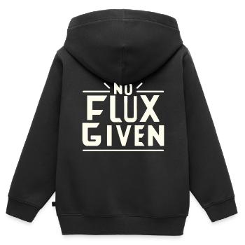 Pas de flux donné 15 - Sweat Premium à capuche zippé enfant bio - noir - Dos - AI Model Kid Male (0cm)