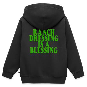 Ranch Dressing Is A Blessing 12 - Kids Premium Organic Zip-up Hoodie - black - Back - AI Model Kid Male (0cm)