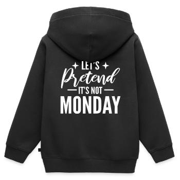 Hasse Montage Büropersonal - Kinder Premium Organic Zip Hoodie - Schwarz - Hinten - AI Model Kid Male (0cm)