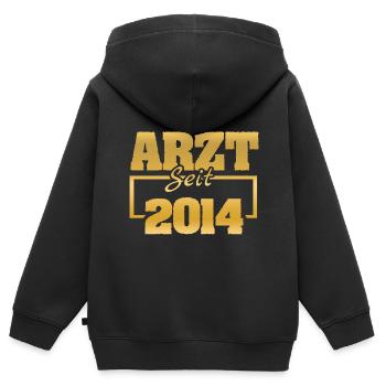 Beruf 2014 - Kinder Premium Organic Zip Hoodie - Schwarz - Hinten - AI Model Kid Male (0cm)