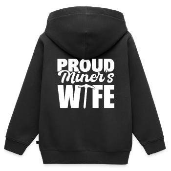Kohle abbauen Goldwäscher Kumpel - Kinder Premium Organic Zip Hoodie - Schwarz - Hinten - AI Model Kid Male (0cm)
