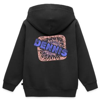 Travail pour le travail de collègue de Dennis - Sweat Premium à capuche zippé enfant bio - noir - Dos - AI Model Kid Male (0cm)