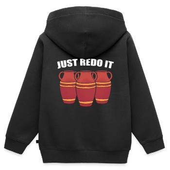 Vintage Vase Keramikkünstler - Kinder Premium Organic Zip Hoodie - Schwarz - Hinten - AI Model Kid Male (0cm)