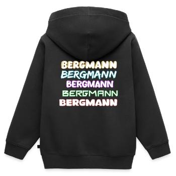 Mineur d’emploi - Sweat Premium à capuche zippé enfant bio - noir - Dos - AI Model Kid Male (0cm)