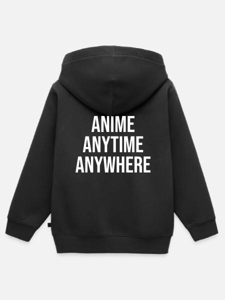 Anime Cosplay Kawaii Japan Anime - Kids Premium Organic Zip-up Hoodie - black